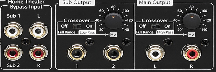 Parasound P6 Sub output