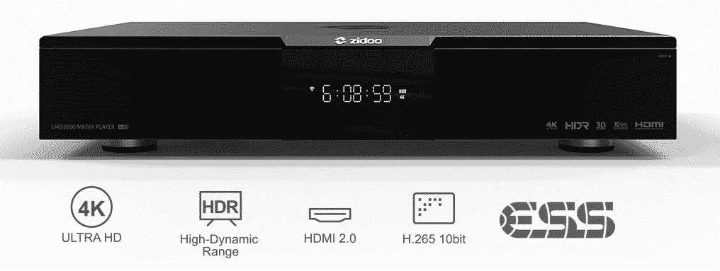 Zidoo UHD2000 newsletter